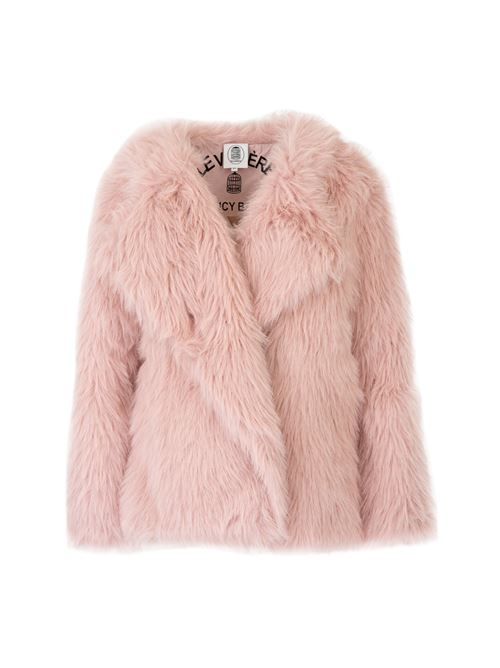 ecopelliccia over size rosa LE VOLIERE | WW23C488PPINK